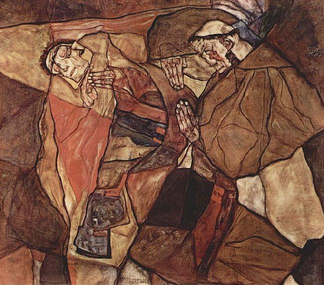 Egon Schiele Agony oil painting image